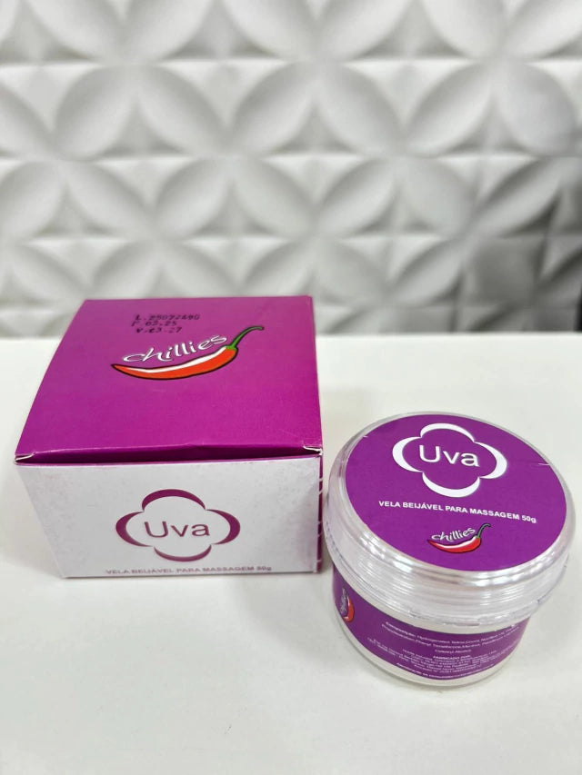 Vela Para Massagem Beijável - Chiclete